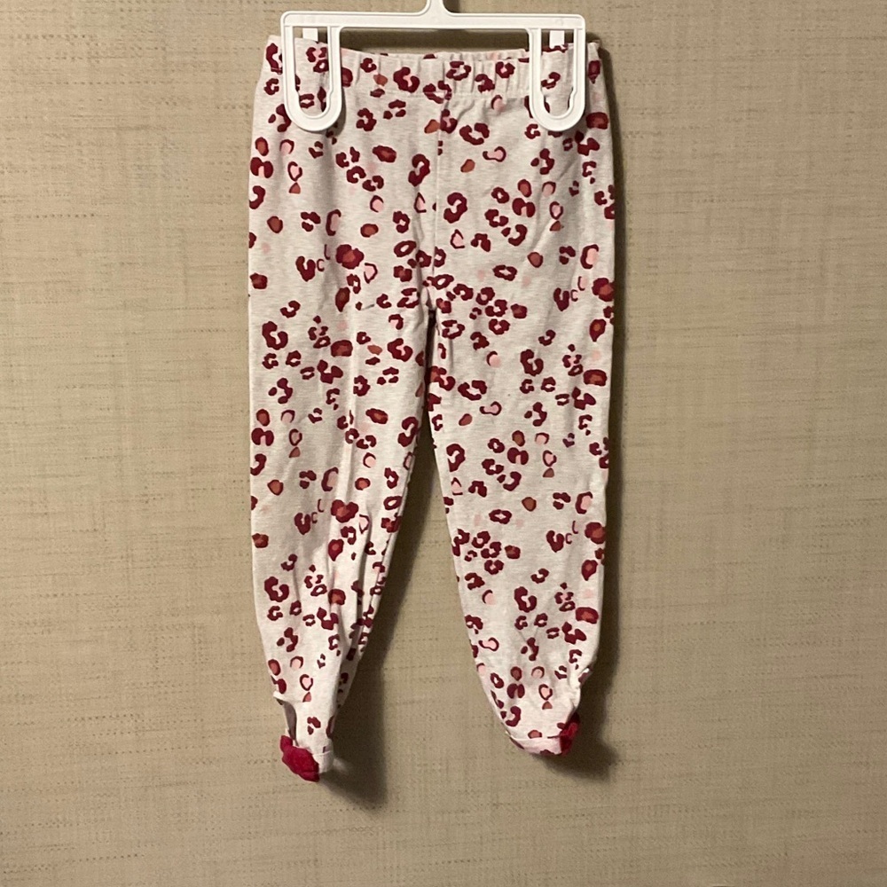 Wonder Nation Red and White Kids Leggings